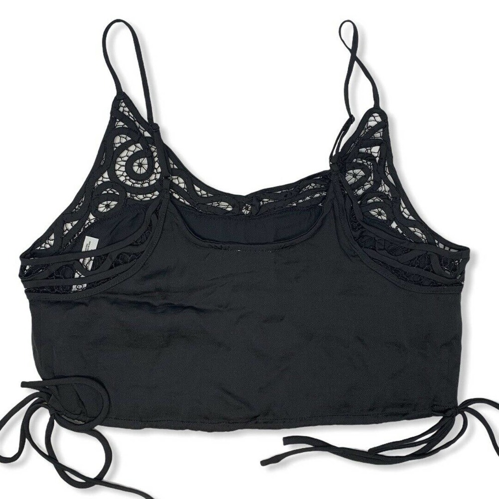 Free People Blouson Brami Crop‎ Black XS New - Picture 7 of 8